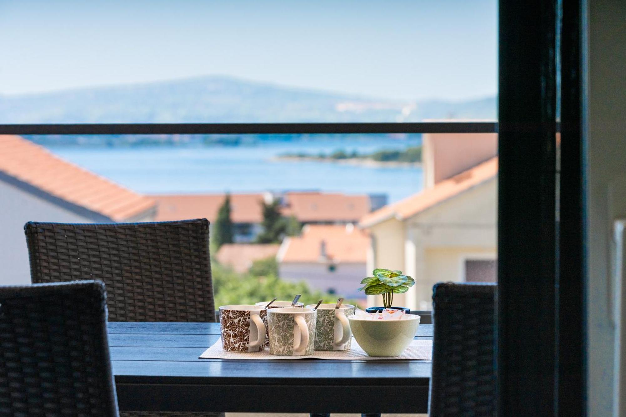 Sea Bay View Apartment - Appartement Avec Piscine Et Magnifique Vue Sur Mer Sveti Filip i Jakov Exteriér fotografie